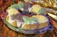 New Orleans Mardi Gras King Cake